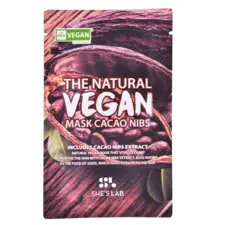 Sheet Mask SHE'S LAB Vegan Cacao Nibs